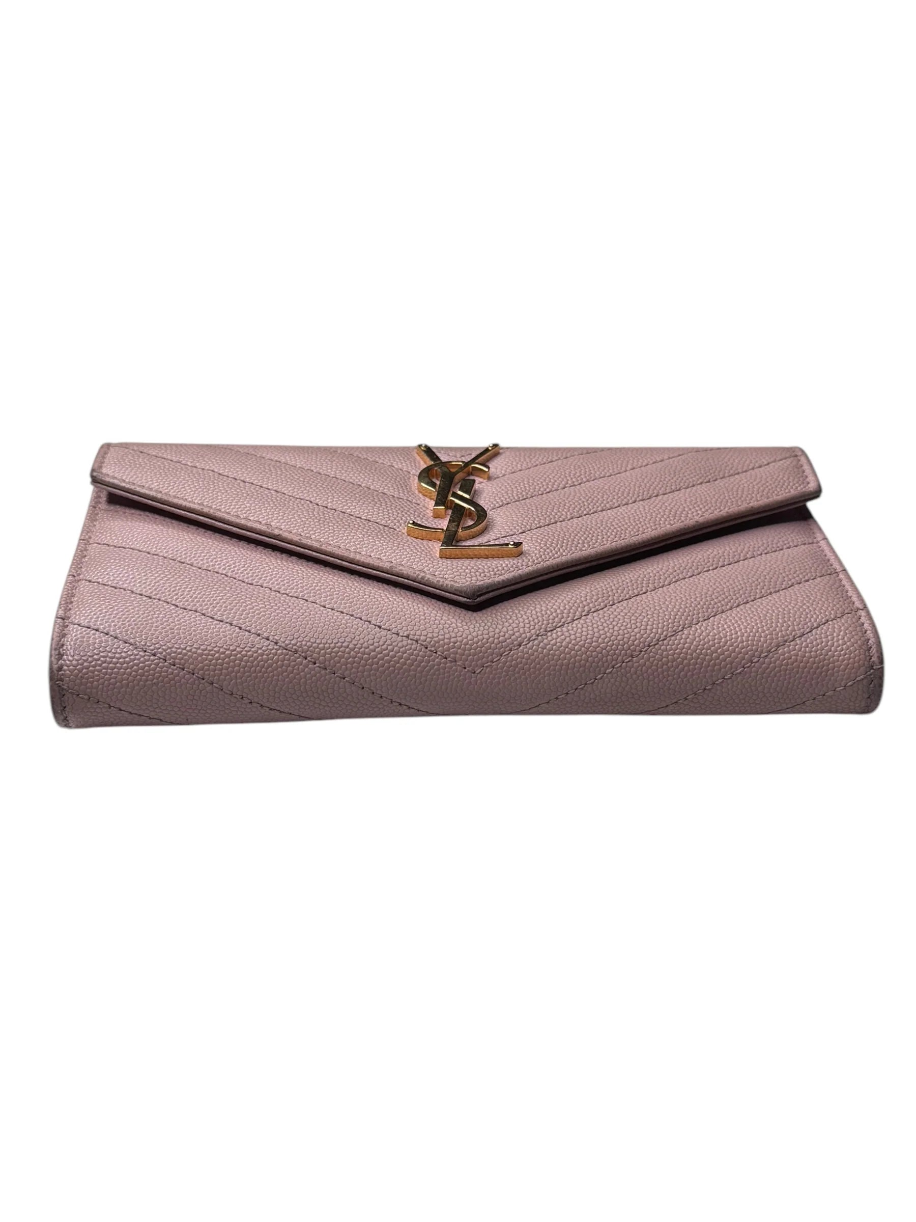 Ysl Monogram Envelope Long Wallet