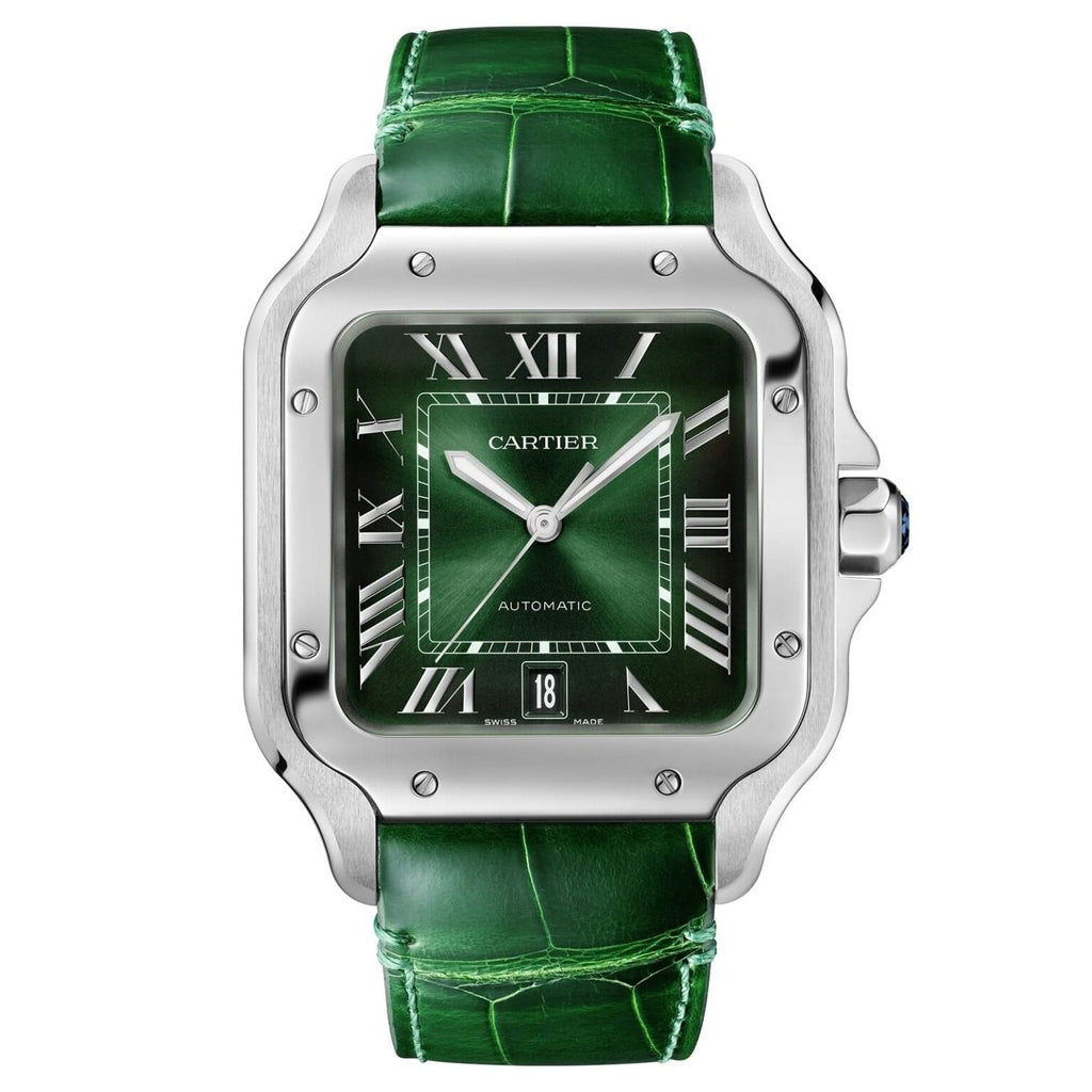Cartier Santos Green Strap