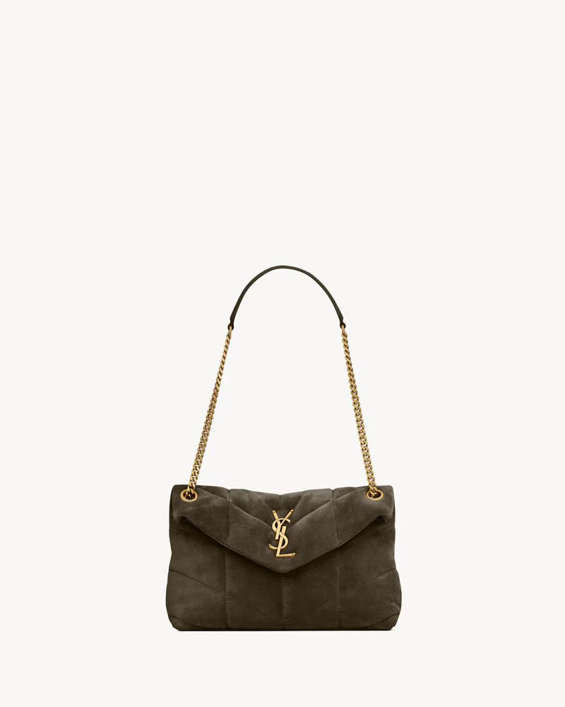YSL Puffer Small in Suede