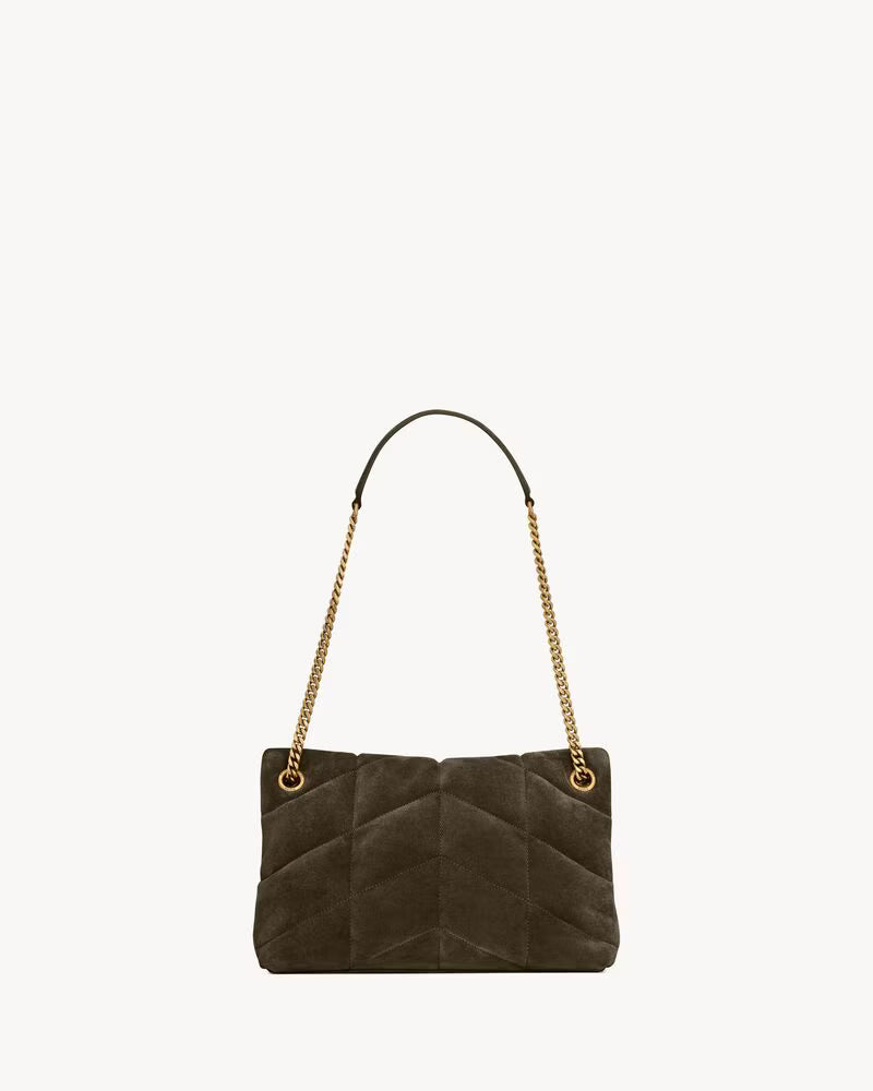 YSL Puffer Small in Suede