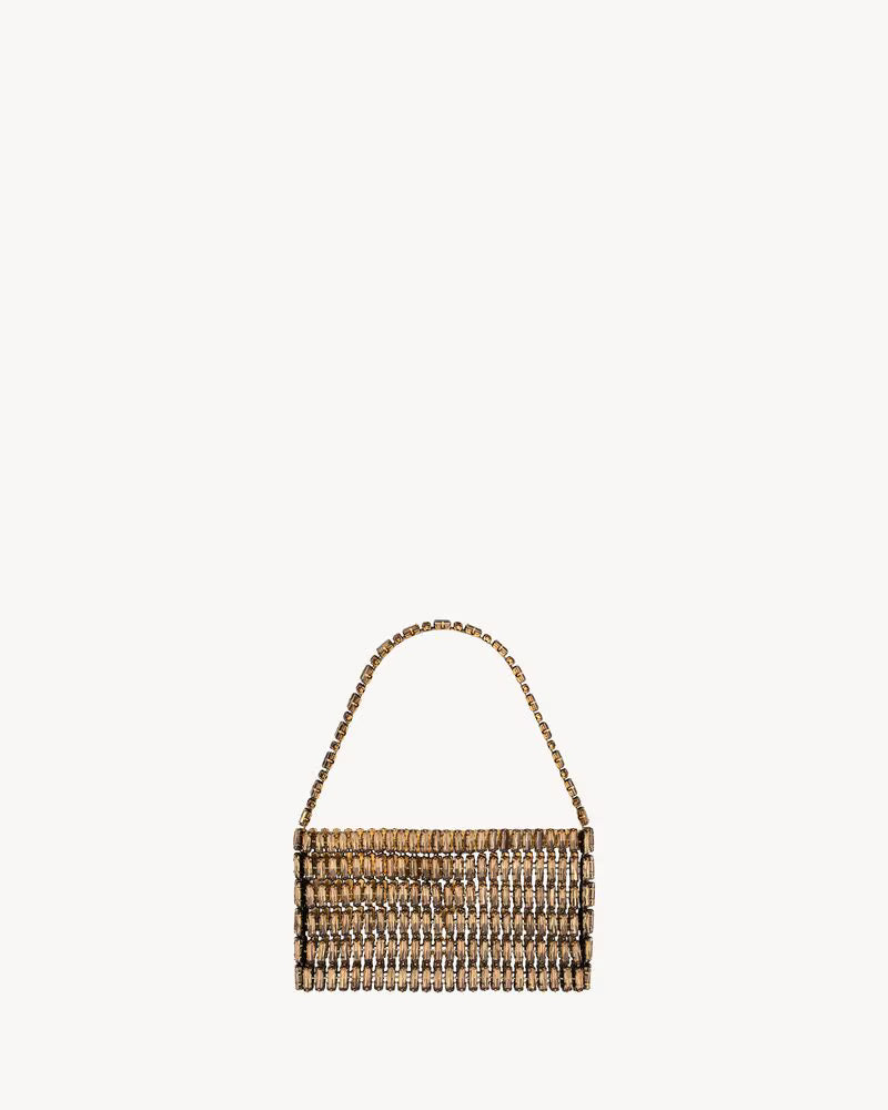 YSL Brown Crystal Bag