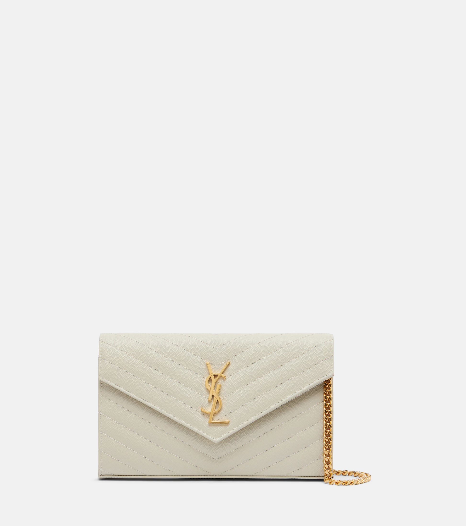 Ysl Cassandre matelassé leather wallet on chain