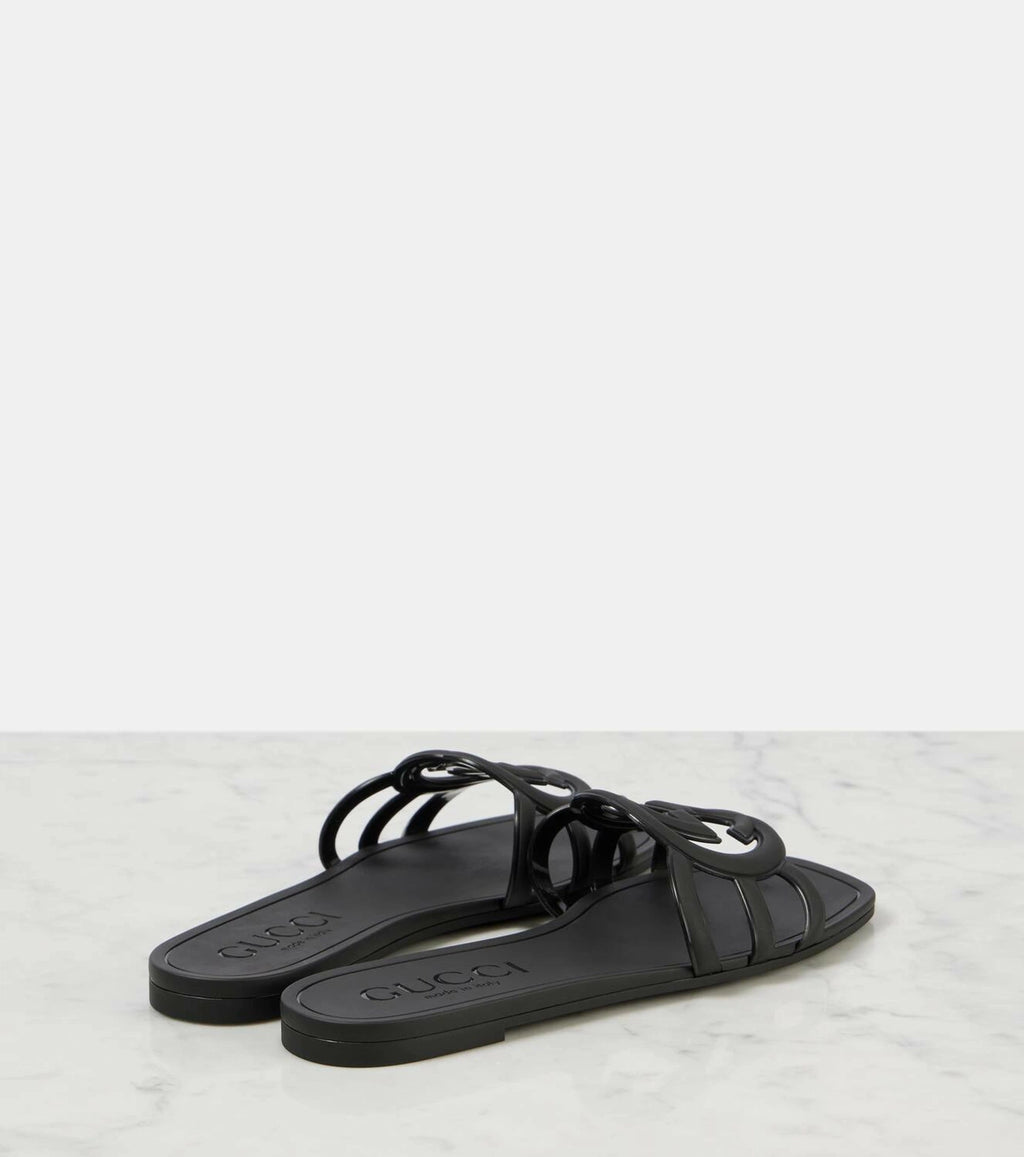 Gucci Interlocking G rubber slide