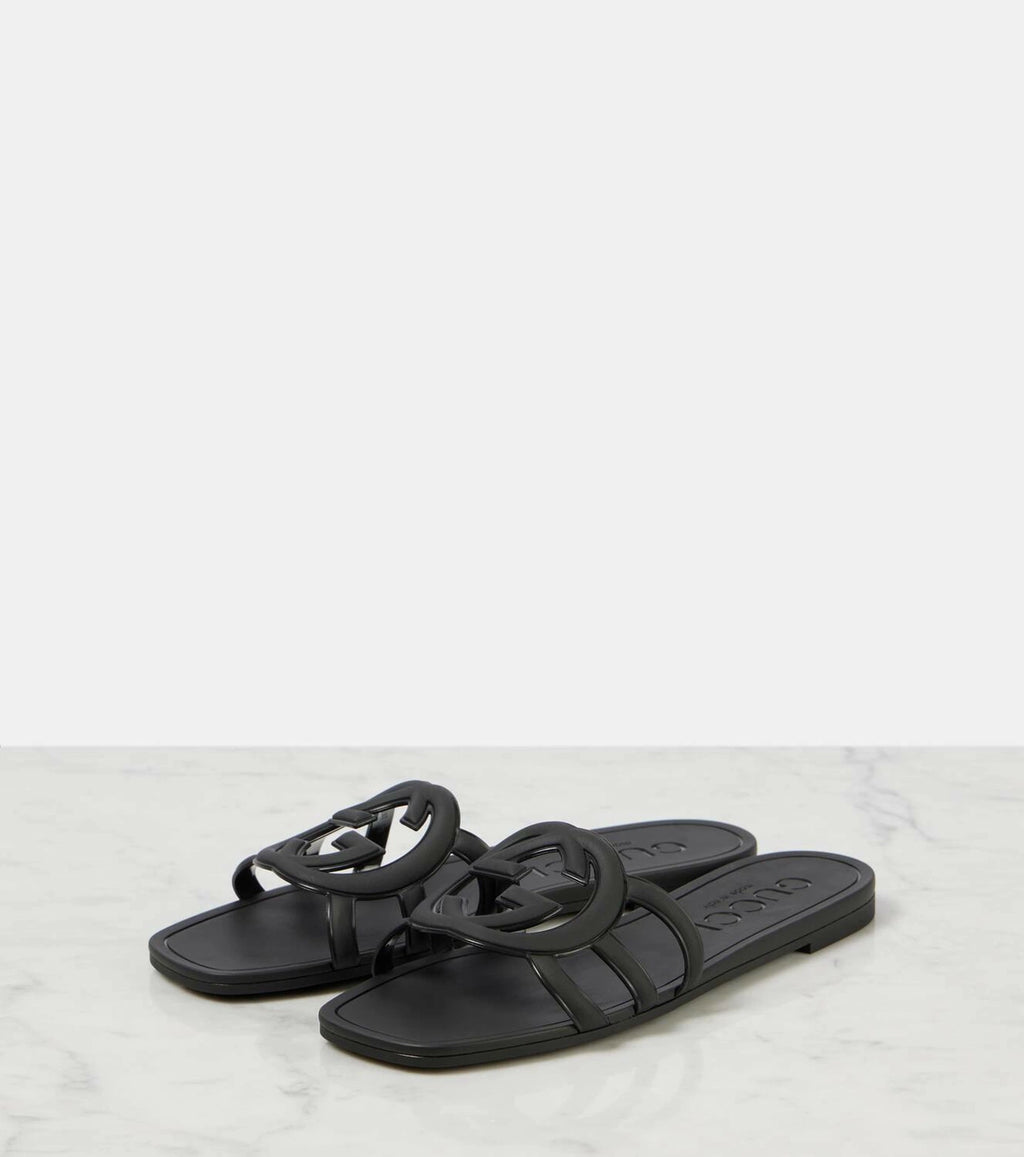 Gucci Interlocking G rubber slide