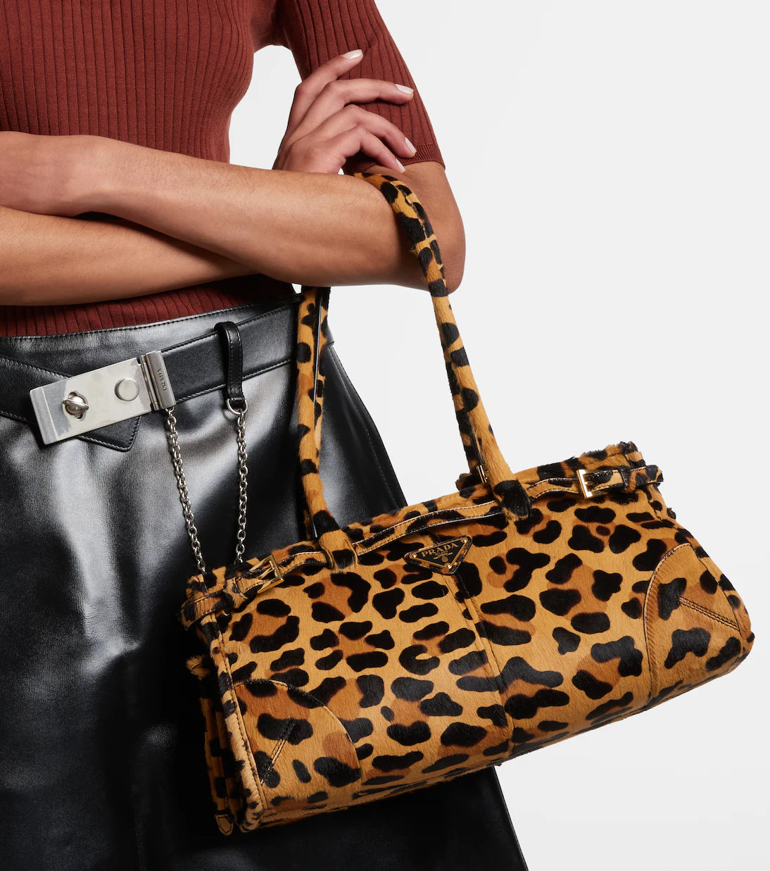 Prada Bonnie Medium calf hair shoulder bag