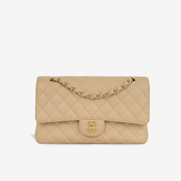 Cream Classic Flap Bag