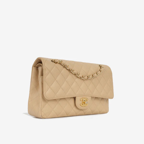 Cream Classic Flap Bag