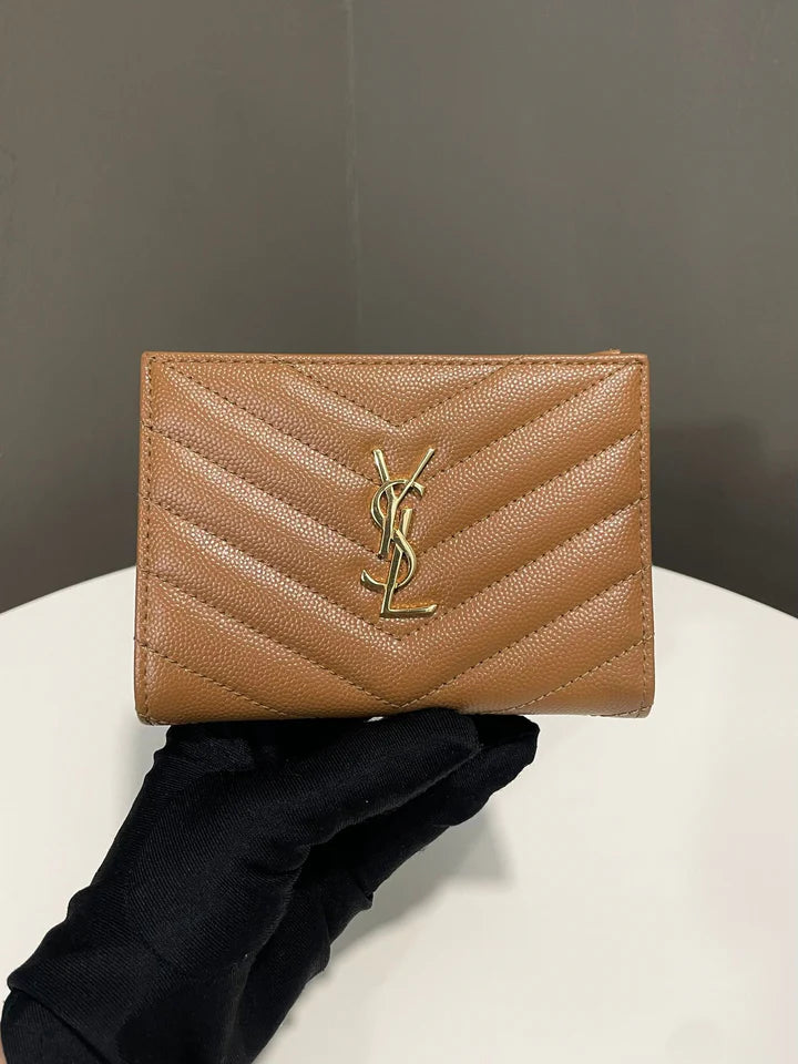 Saint Laurent Cassandre Zip Card Holder
