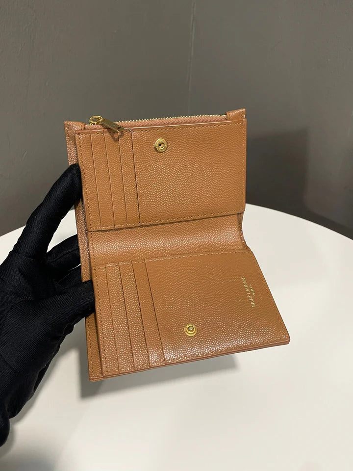 Saint Laurent Cassandre Zip Card Holder