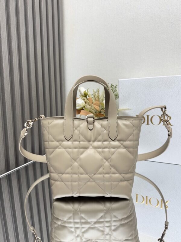 Dior Toujours Calfskin Powder Beige Tote Bag