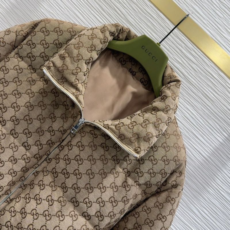 Gucci Canvas Bomber Padded Jacket
