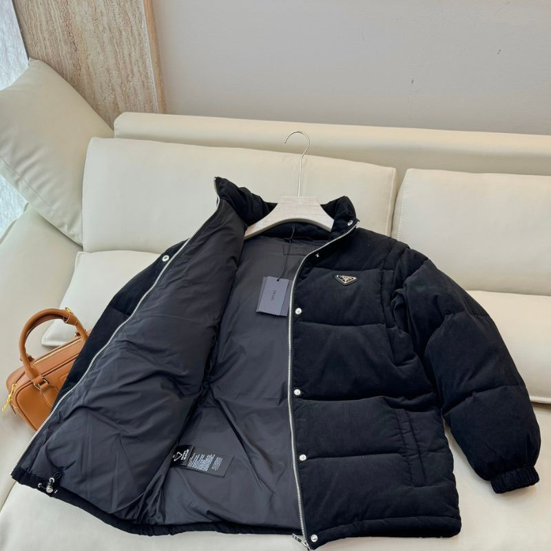 Prada Convertible Cropped Down Jacket