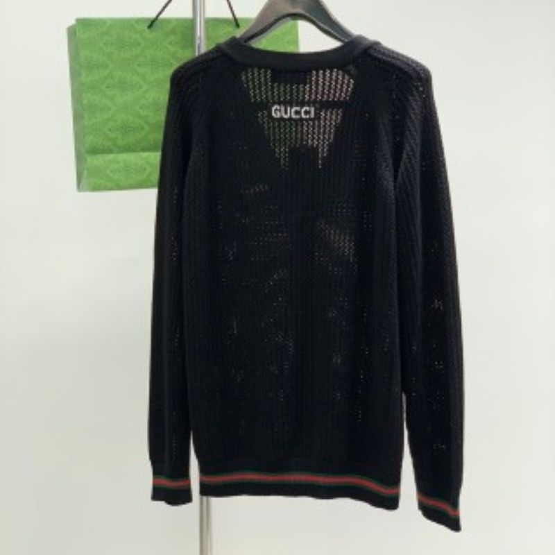 Gucci Cashmere Rib Knit Sweatshirt