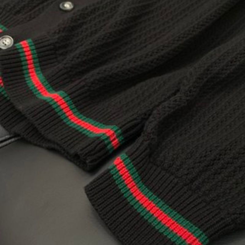 Gucci Cashmere Rib Knit Sweatshirt