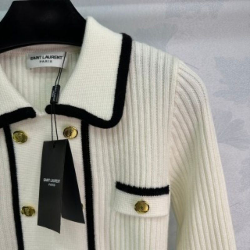 YSL Contrast Long Sleeved Sweatshirt