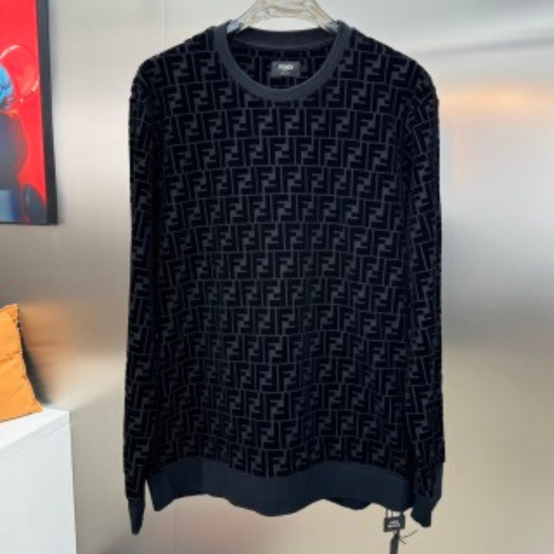 Fendi Full Jacquard Logo Sweatshirt