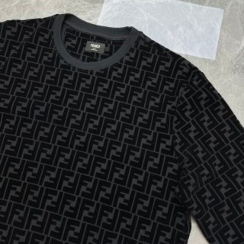 Fendi Full Jacquard Logo Sweatshirt