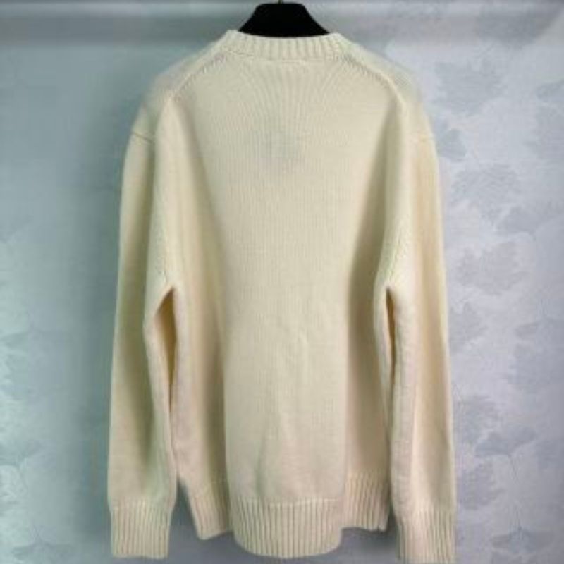 Prada Pula Christmas Logo Jacquard Sweatshirt