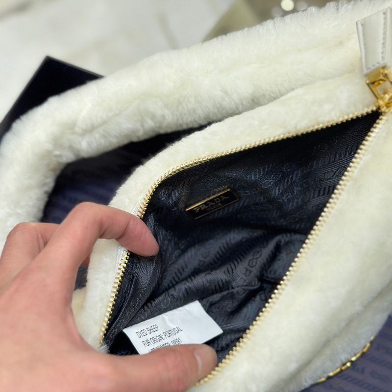 Prada Re-Edition Shearling Mini-Bag