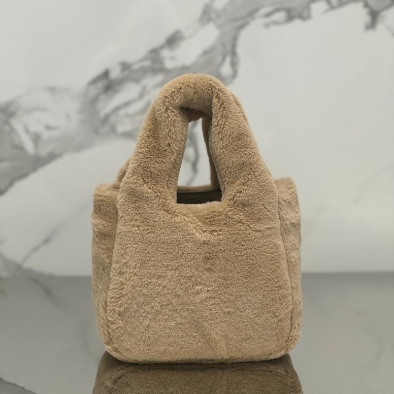 Prada Shearling Mini Hand Bag