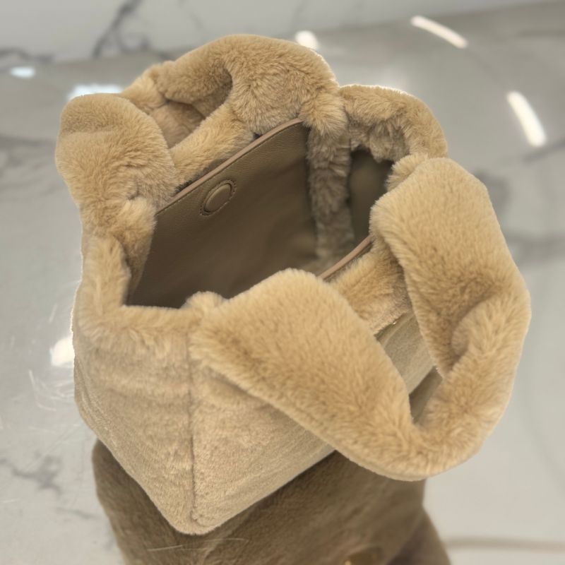 Prada Shearling Mini Hand Bag