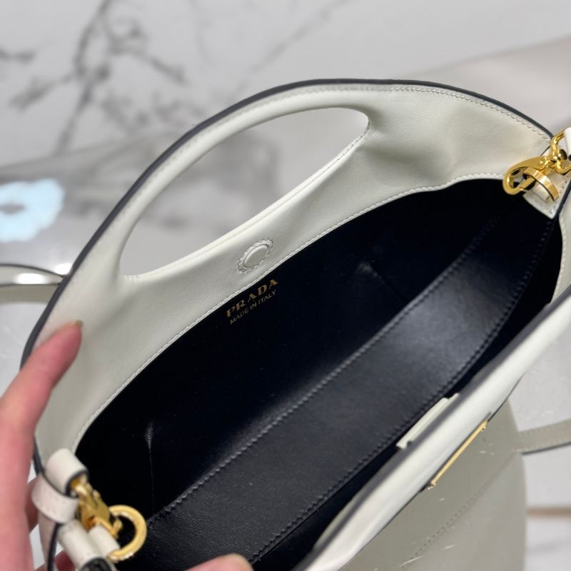 Prada Medium Logo-Applique Tote Bag