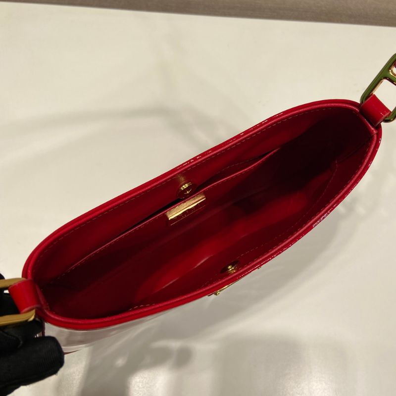 Prada Cleo Brushed Leather Shoulder Bag