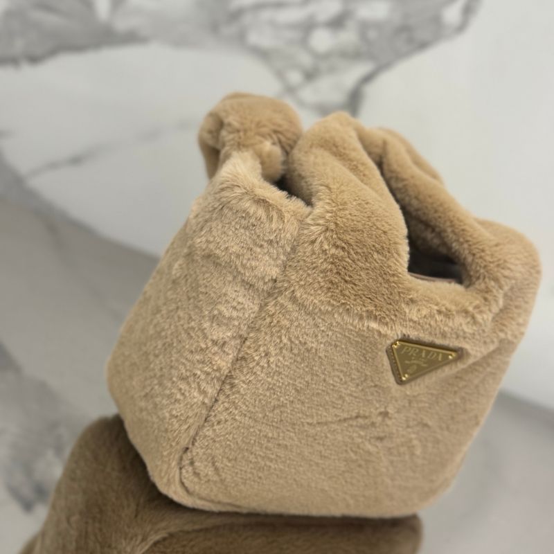 Prada Shearling Mini Hand Bag