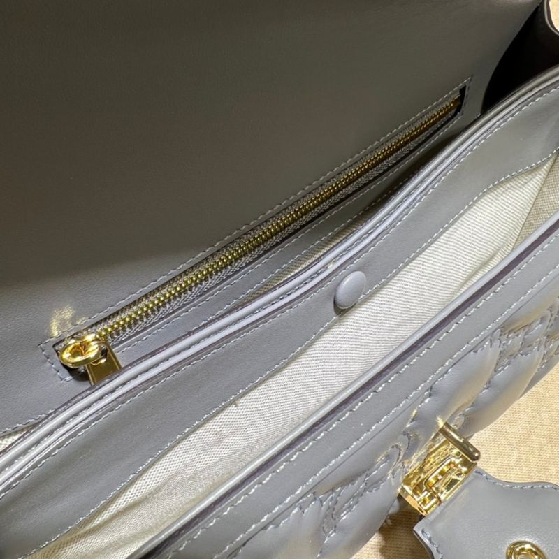 Gucci Grey Matelasse Small Shoulder Bag