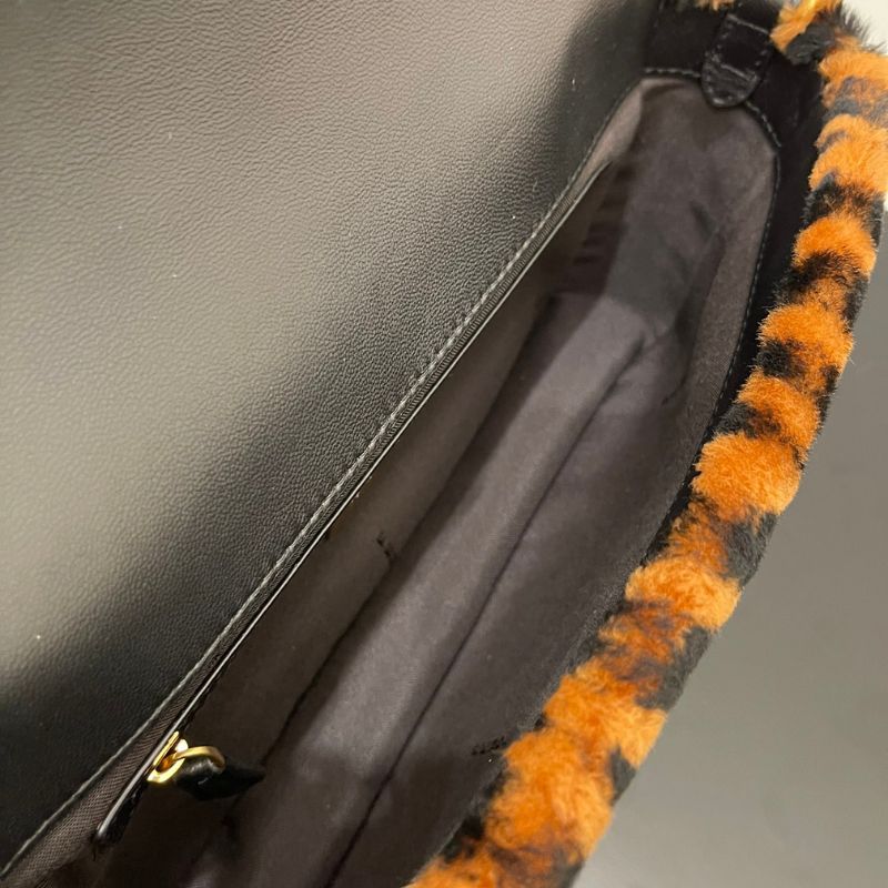 Fendi Shearling Baguette Bag