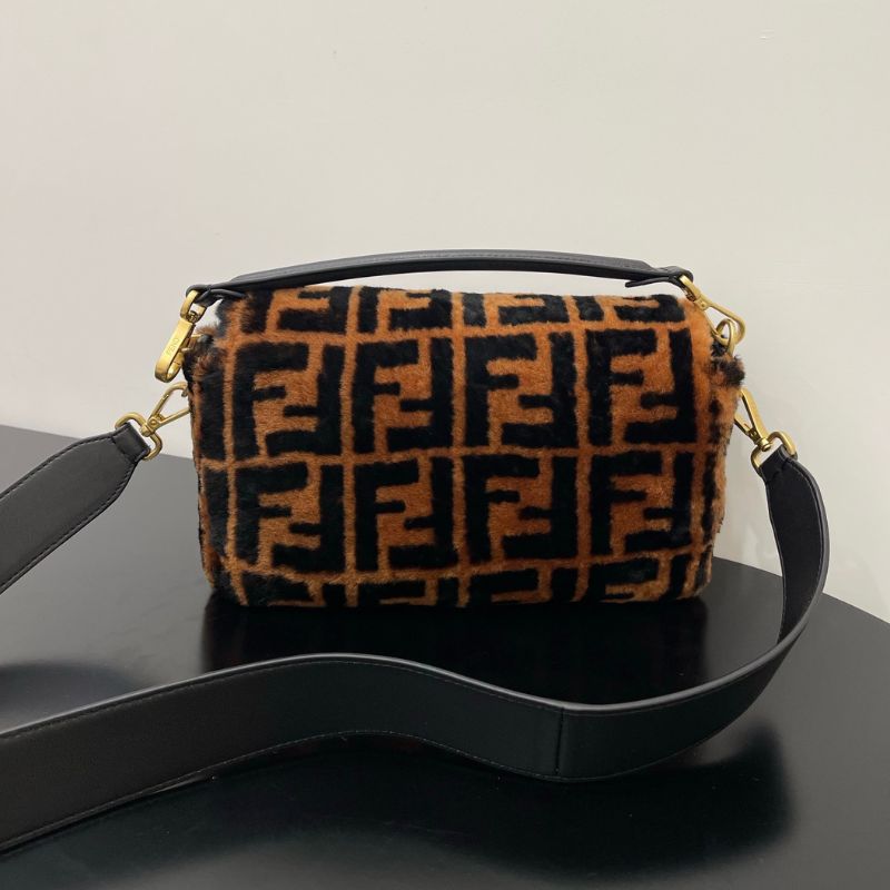 Fendi Shearling Baguette Bag