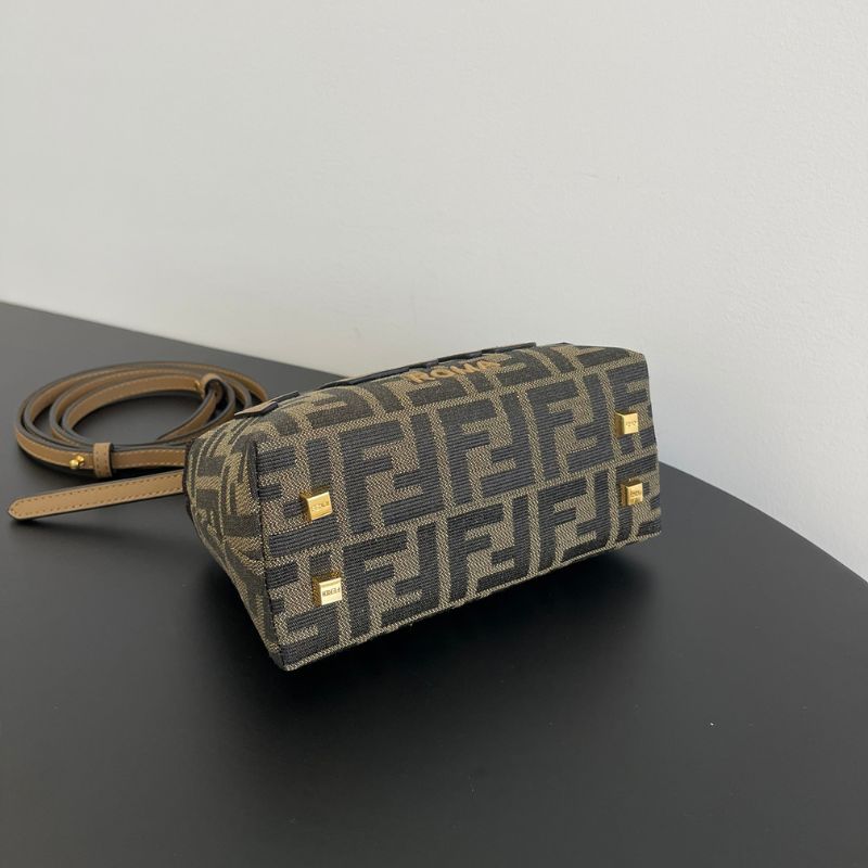 Fendi Brown Leather Shoulder Bag