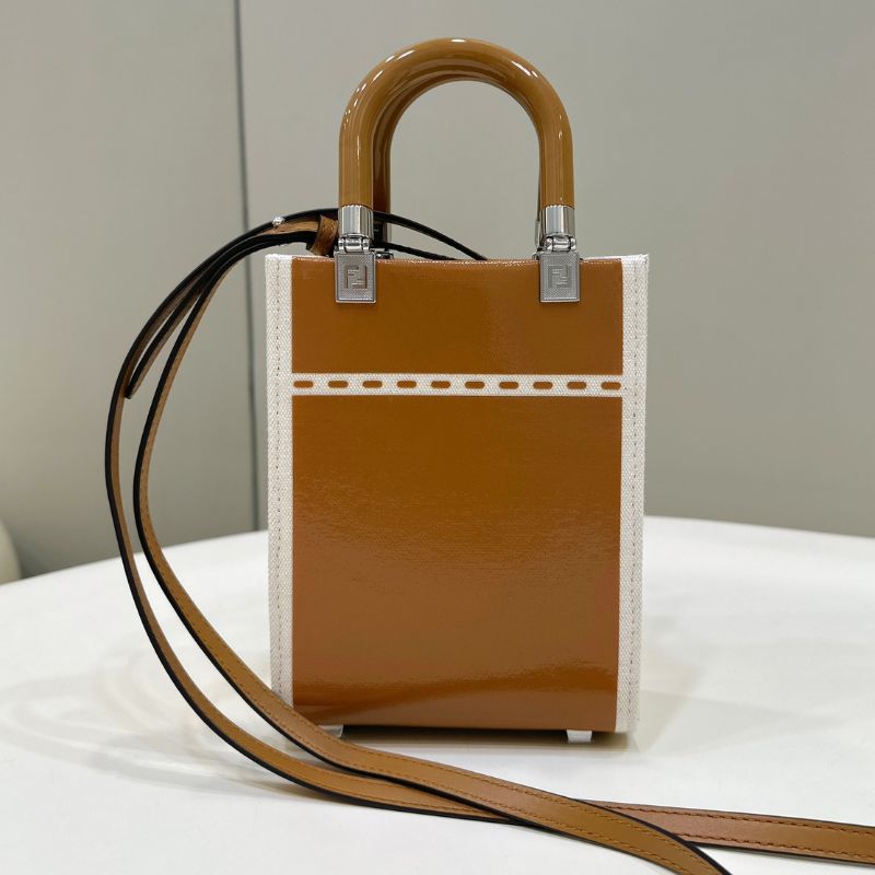 Fendi Sunshine Brown Tote Bag