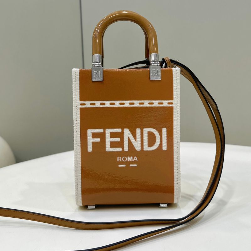 Fendi Sunshine Brown Tote Bag