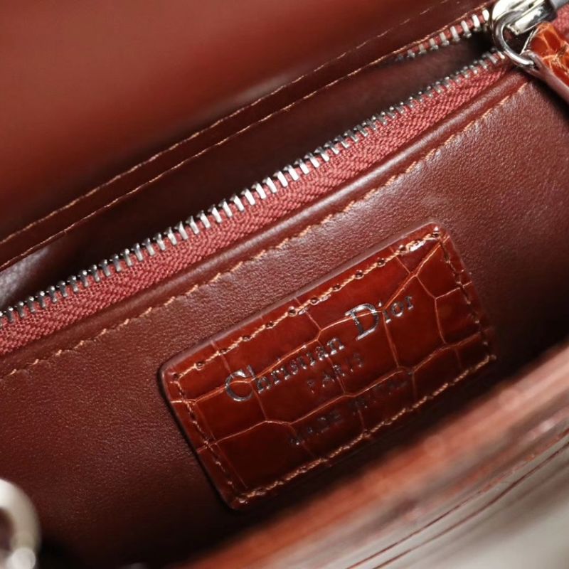Dior Chestnut Crocodile Bag