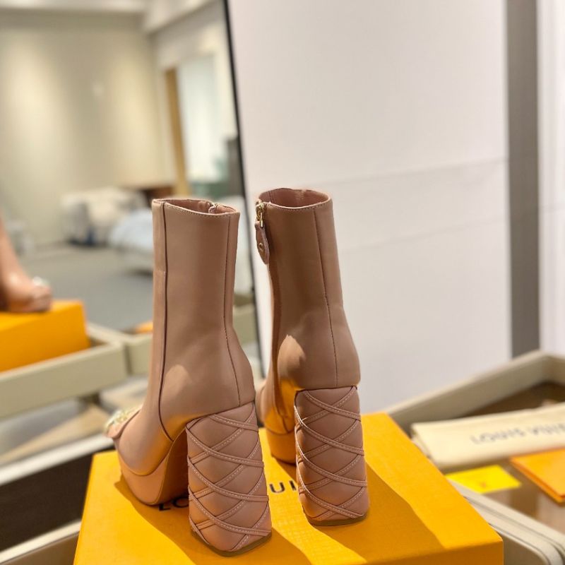 Louis Vuitton Platform Heeled Short Boot