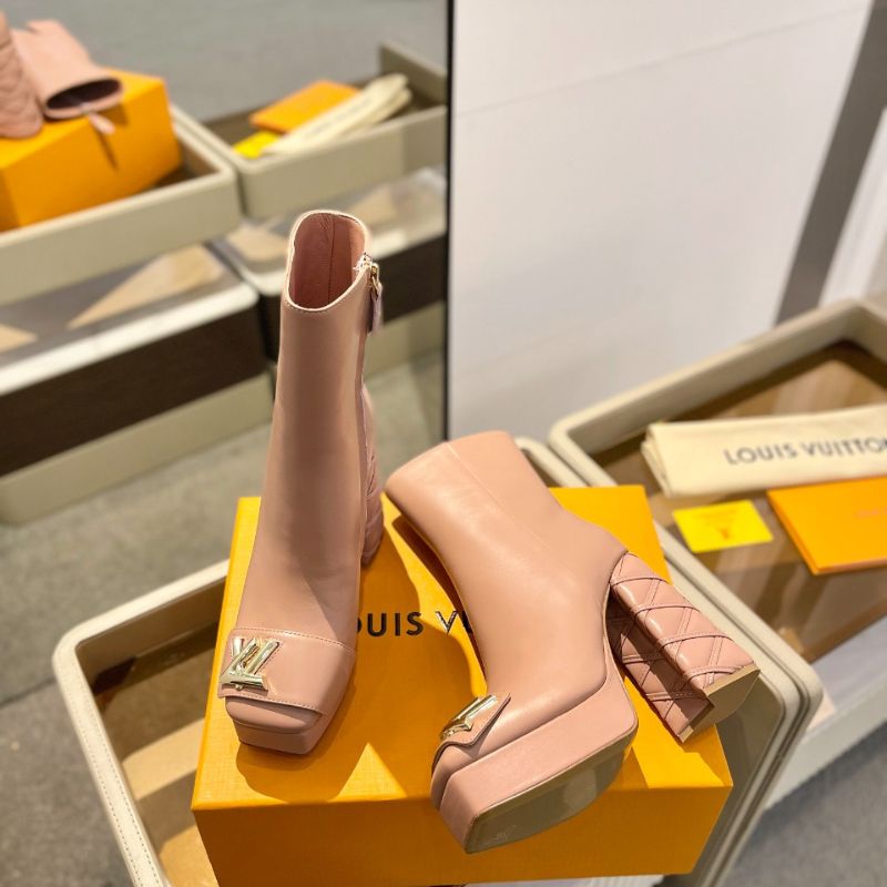 Louis Vuitton Platform Heeled Short Boot