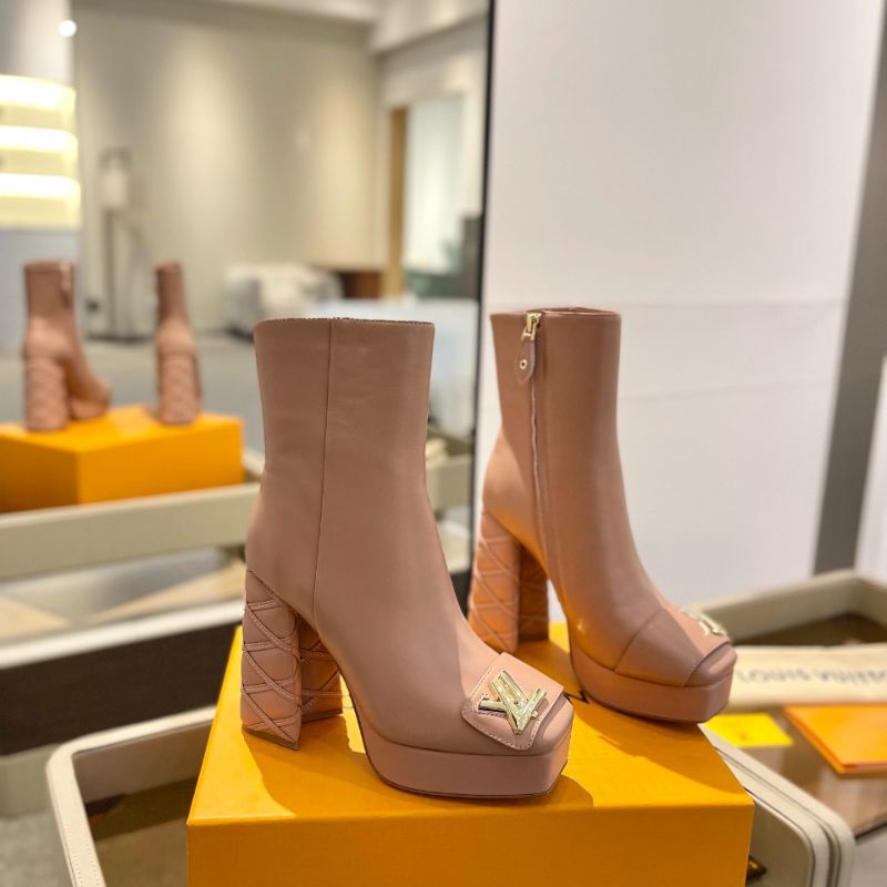 Louis Vuitton Platform Heeled Short Boot