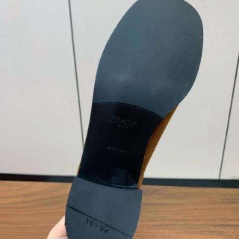 Prada Triangle Logo Straight Boot