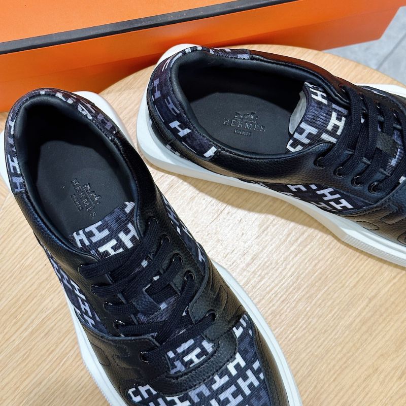Hermes Derby Shoes Black