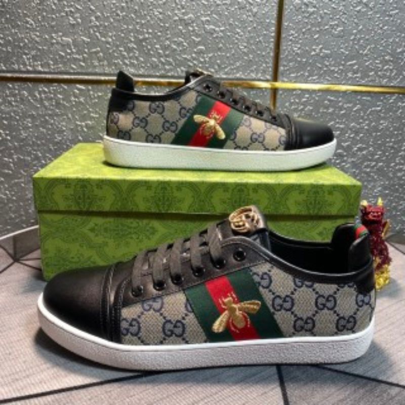 Gucci Classic Bee-Stripe Sneakers