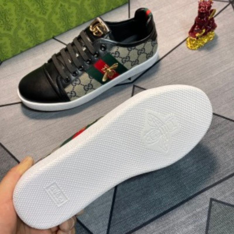 Gucci Classic Bee-Stripe Sneakers