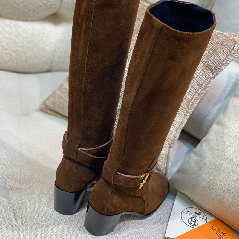 Hermes Cowhide High Heel Justine 50 Long Boot