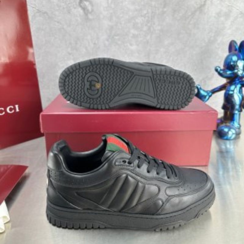Re-Web Webbing-Trimmed Leather Sneakers