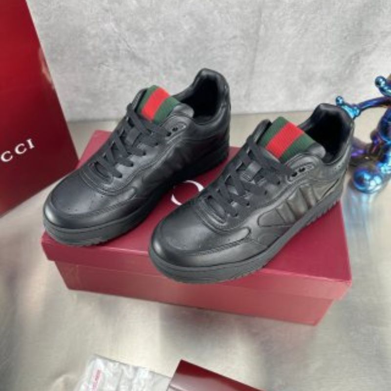 Re-Web Webbing-Trimmed Leather Sneakers