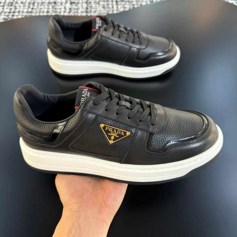 Prada Logo Plaque Low-Top Sneaker