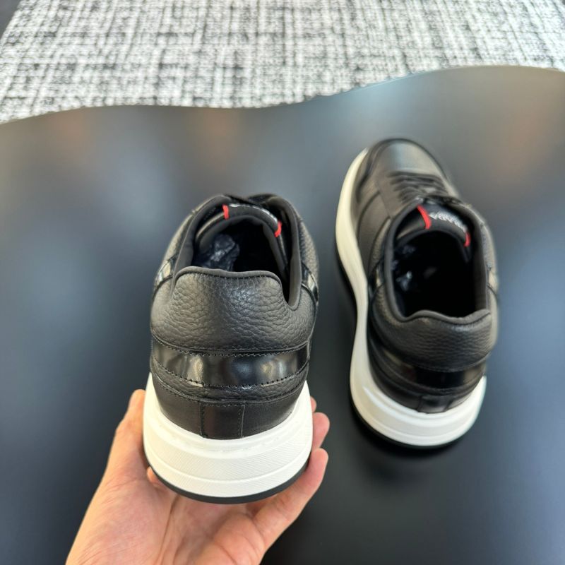 Prada Logo Plaque Low-Top Sneaker