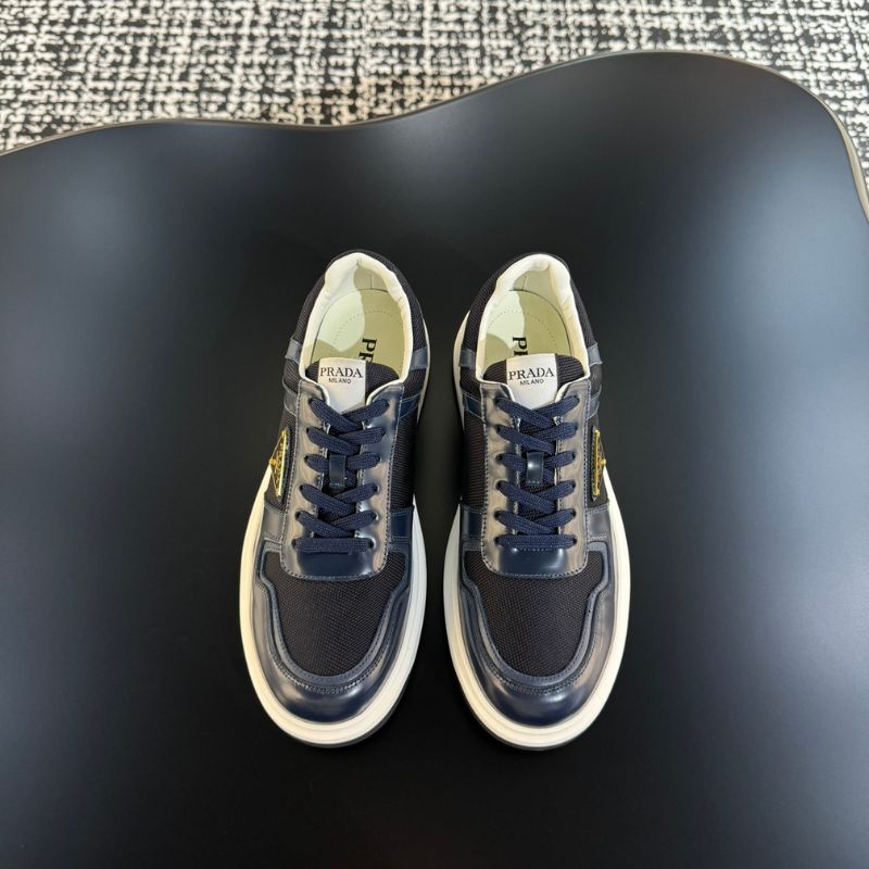 Prada Logo Plaque Low-Top Sneaker