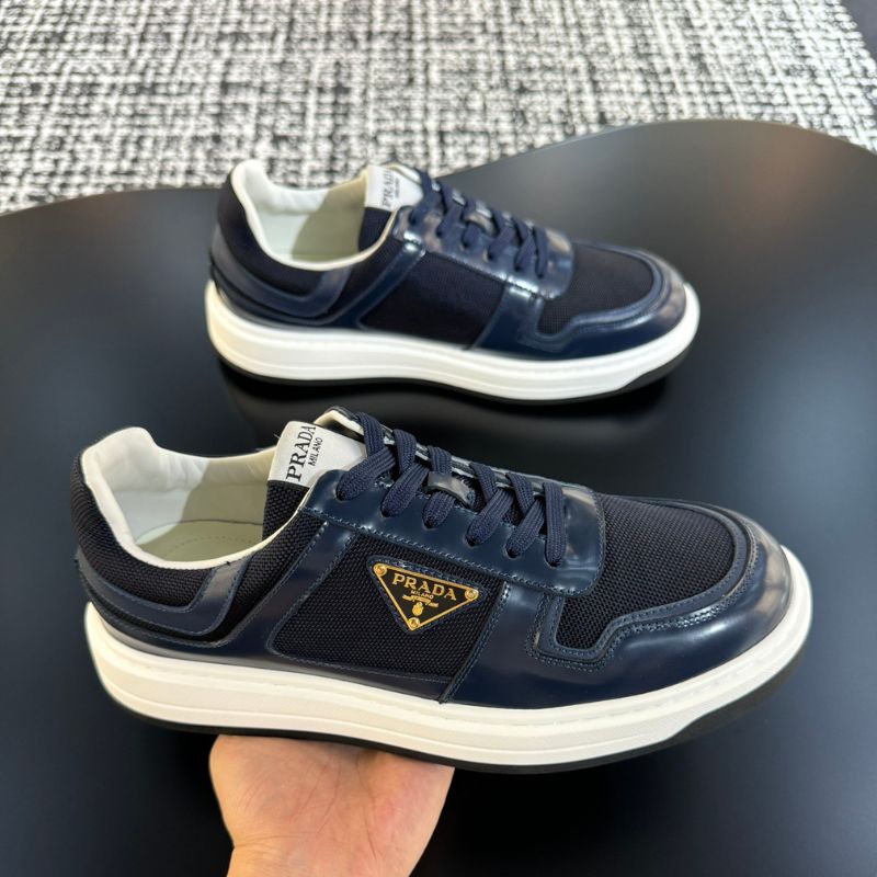 Prada Logo Plaque Low-Top Sneaker