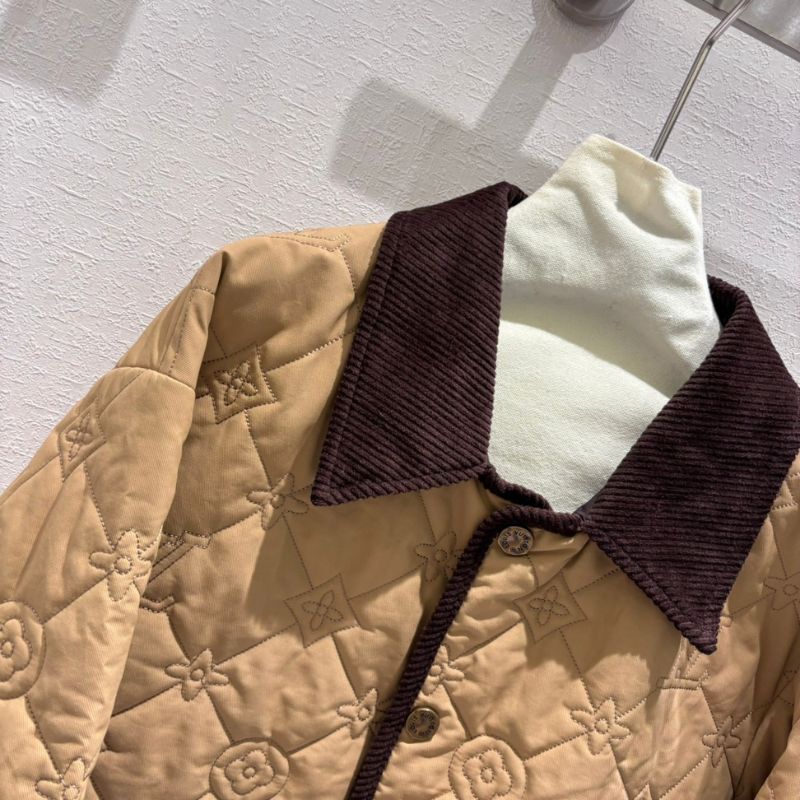 LV Cream Blue Quilted Jacket